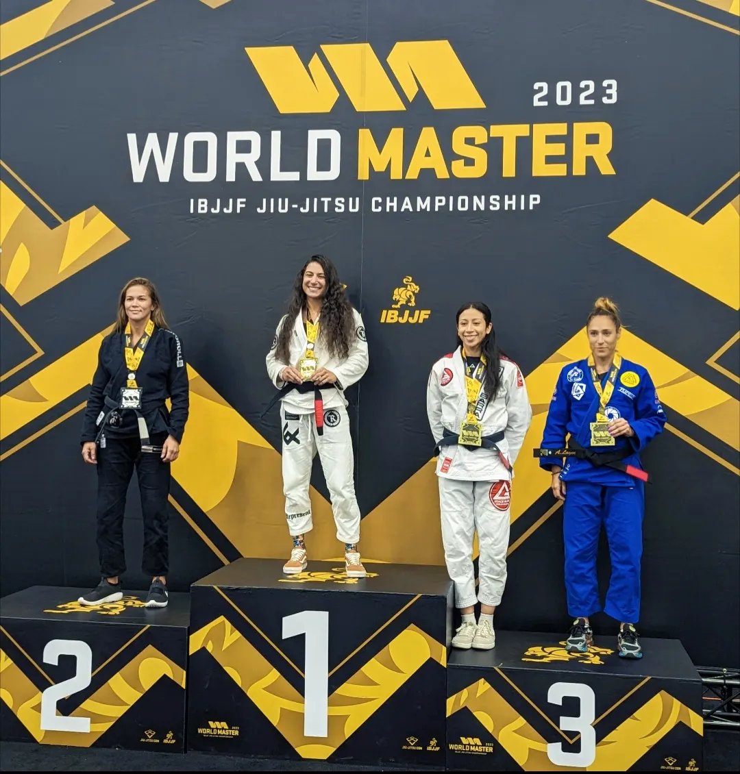 Podium du World Master IBJJF 2023 à Las Vegas